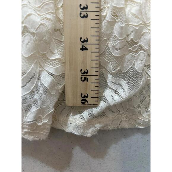 Torrid Mini Stretch Lace Tiered Dress Women Size 2X Fit & Flare Ivory Lined - Picture 11 of 13